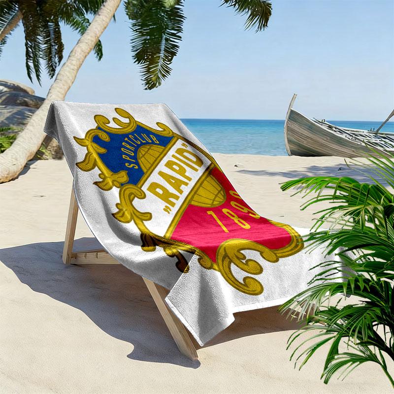 Rapid Vienna team Print Beach Towel, Large Soft Quick Dry Towel for Beach Camping Swimming