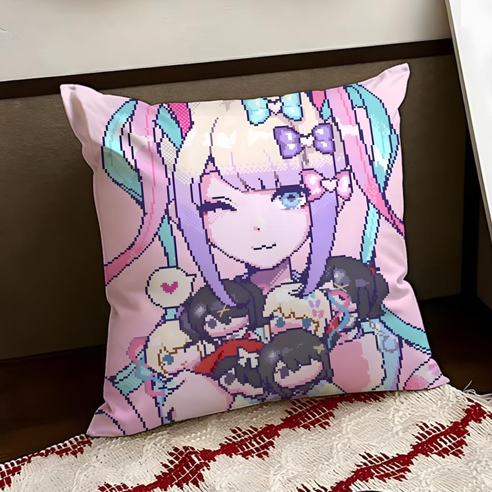 Cute NEEDY GIRL OVERDOSE Cushion Cover Reversible Soft Durable Pillow Cover Home  Car MultiScene Use for Daily Comfort