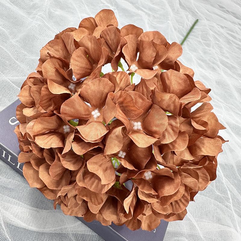 Multi Colored Simulated Hydrangeamacrophylla Artificial Bouquet For Decor Indoor