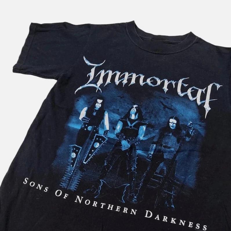 Vintage Immortal band Sons of Northern Darkness T-shirt Black Tee S-5Xl S