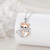 New Fashion Personalized Nature Animal Design Cute Fox Cup Pendant Necklace