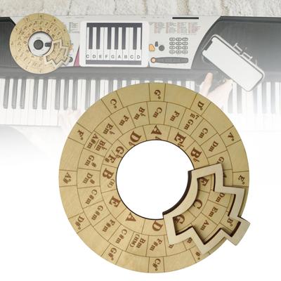 Ξύλινος Τροχός Χορδών Κυκλικό Εργαλείο Μελωδίας Τροχός Πέμπτων Μουσικό Εργαλείο Εκμάθησης Κιθάρα