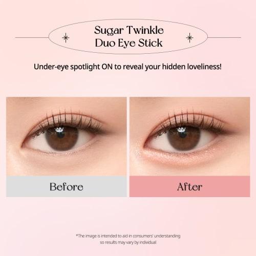 Peripera Sugar Twinkle Duo Eye Stick (#005 FROZEN PINK)