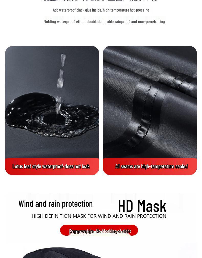 Full Body Stormproof Raincoat & Pants Set for Outdoor Cycling, Men's & Women's Split-Style Fishing Suit & Poncho