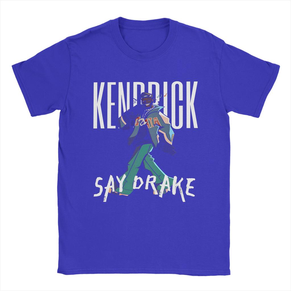 Men's T-Shirt Kendrick Lamar Say Drakes Casual 100% Cotton Tees Short Sleeve Rapper Diss Funny T Shirt Crew Neck Merch Gift Idea