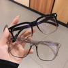Oversized Myopia Glasses Women Men Anti-Blue Light Computer Glasses Diopter Lens Eyewear Luxury Prescription Optical Eyeglasses