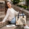 Cute Owl Print Women Tote Bag Fashion Large Capacity Daily Use Casual Shopping Handbag