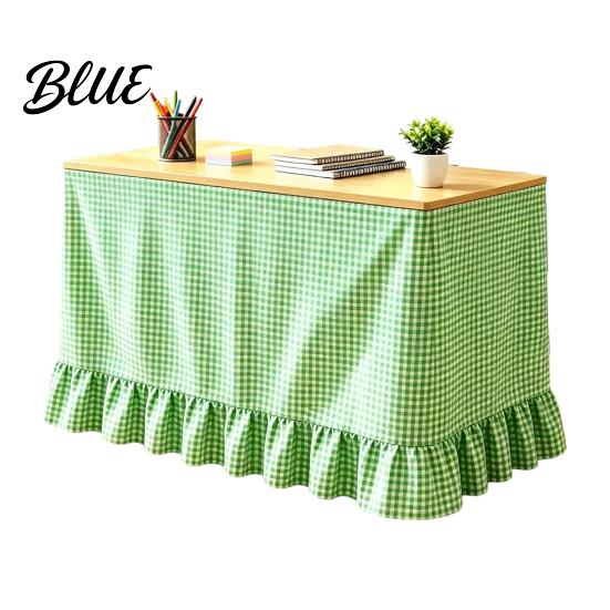 Classroom Desk Cover Gingham Ruffled Table Skirt Cottagecore Teacher Skirt for Classroom ClassroomDesk Plaid Tablecloth Birthday Wedding Baby Shower