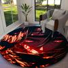 1pc General-purpose Rug, Game Role Naruto Printed Round Rug, Comfortable Office Chair Carpet, Home Entrance Floor Mat