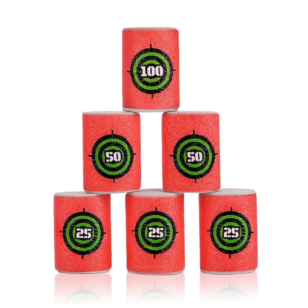 Kids 6/30Pcs Soft EVA Target Gun Shooting Game Children Garden Target Toy