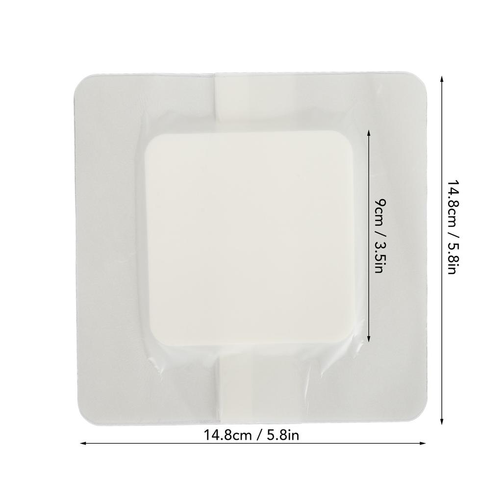 15x15cm Bordered Adhesive Foam Dressing Adhesive Bandages Pressure Sore Patch Bedsore Patches Foam Wound Dressing