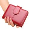Women Square Wallets Greased Leather Ladies Zipper Coin Purse Female Small Clutch Money Bag Credit Card Holder Cute Short Wallet