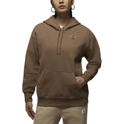 Flight Fleece Pullover Hoodie Long Sleeve Sweatshirt Women Hoodies Dark-Brown FV7051-223