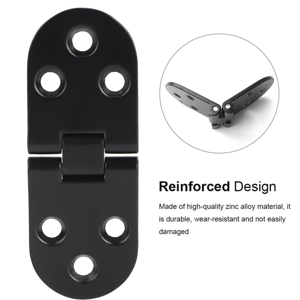 4 Pcs 80*30mm Folding Table Hinges Black Cabinet Door Hinges Durable Flip Top Hinges  Furniture