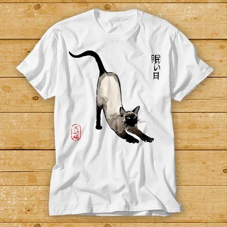 

Japanese Siamese Cat Best Seller T Shirt 1984 4XL