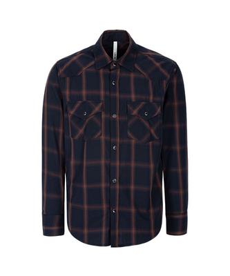 Lekim Western Check Shirt Black