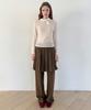 SINOON Sn Wool Blend Straight Pants (Brown)