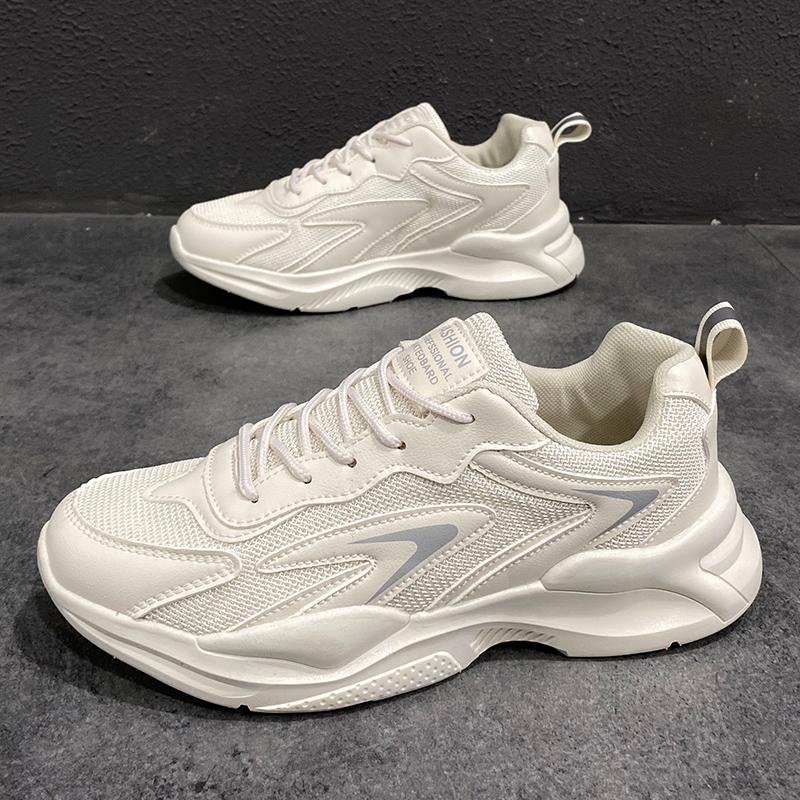 

Fashion Breathable Running Sneakers Mesh Men Casual Shoes Comfortable Men Sports Shoes Lightweight Soft Anti-slip Walking Shoes 39 бежевый