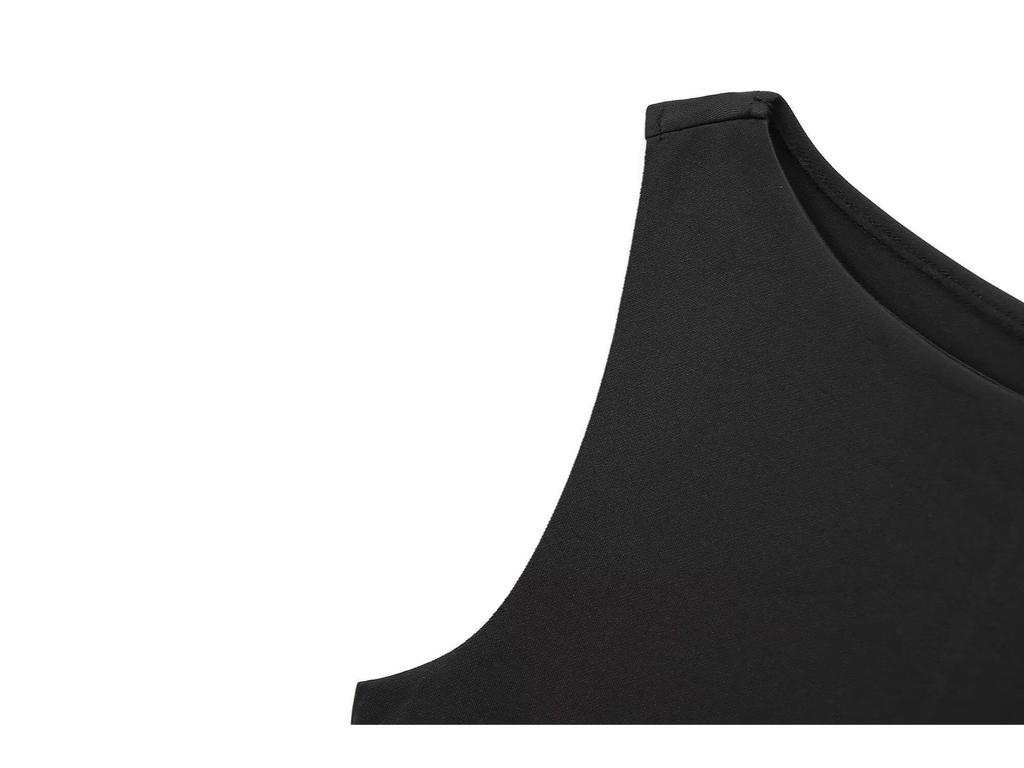 2024 Women's European & American Style French Round Neck Sleeveless Winter Dress