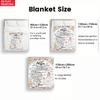 Mom to Daughter Gift, Floral Butterfly Print Throw Blanket, Soft Warm Flannel Blanket for Bed Sofa, Mother's Day Birthday Gift