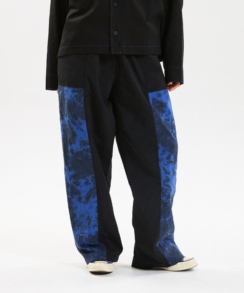 SHVTO Tie Dye Blue Baggy Pants
