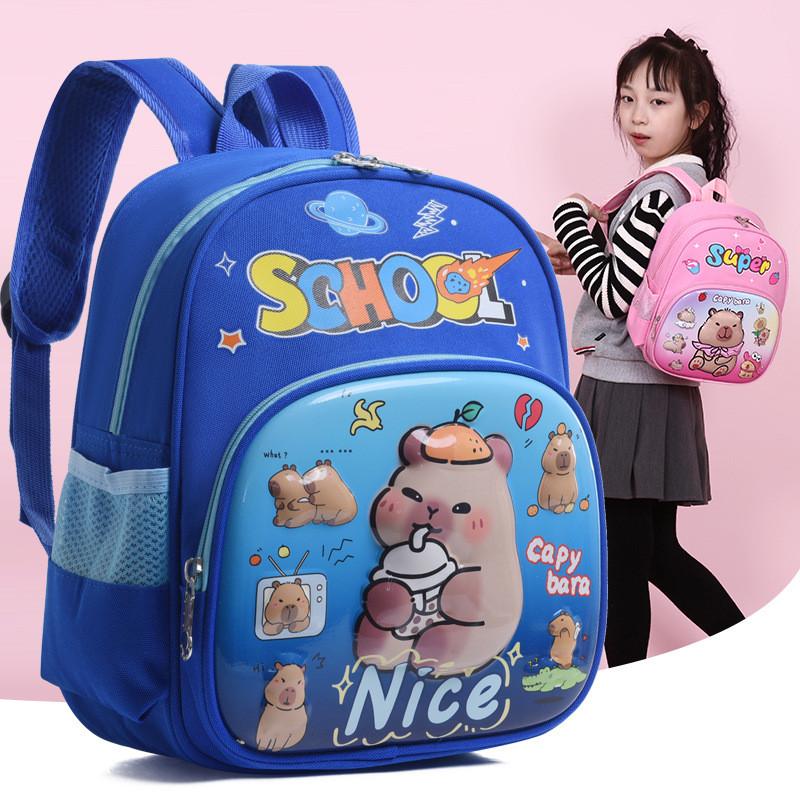 Kidfriendly Animated Backpack In Pink Purple Green And Blue For Use School