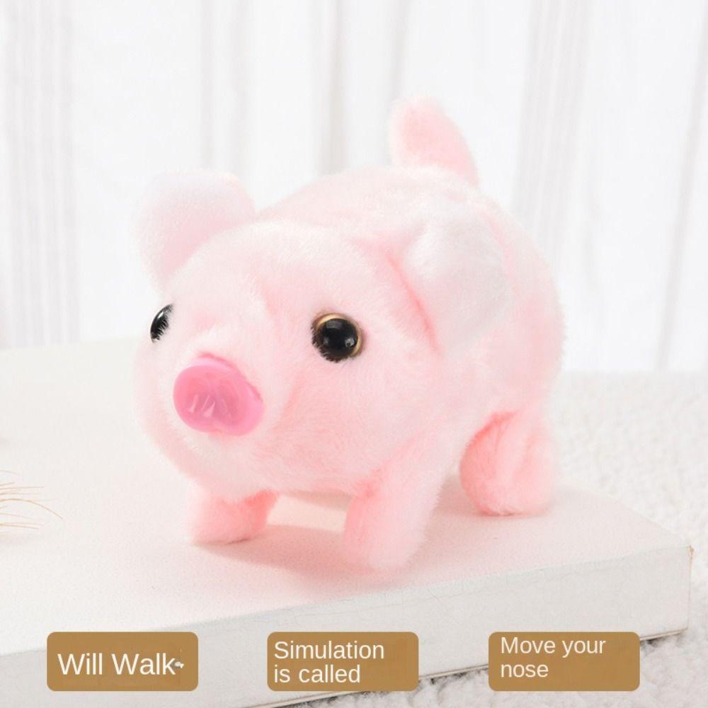 With Sound Electronic Pig Can Walk Walking Moving Pet Toys Electric Simulation Pig  Children Gifts