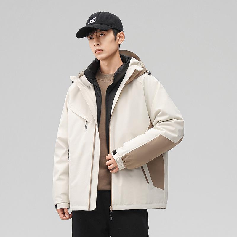 

Зимняя новая куртка из пуха белой утки, уличная мужская куртка с капюшоном, мужская куртка со съемной подкладкой, водонепроницаемая и ветрозащитная 3XL