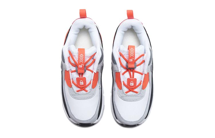 Nike Air Max 90 Toggle Mid top Dětské boty Šedá Bílá Oranžová Kojenci a Batolata CV0065-100