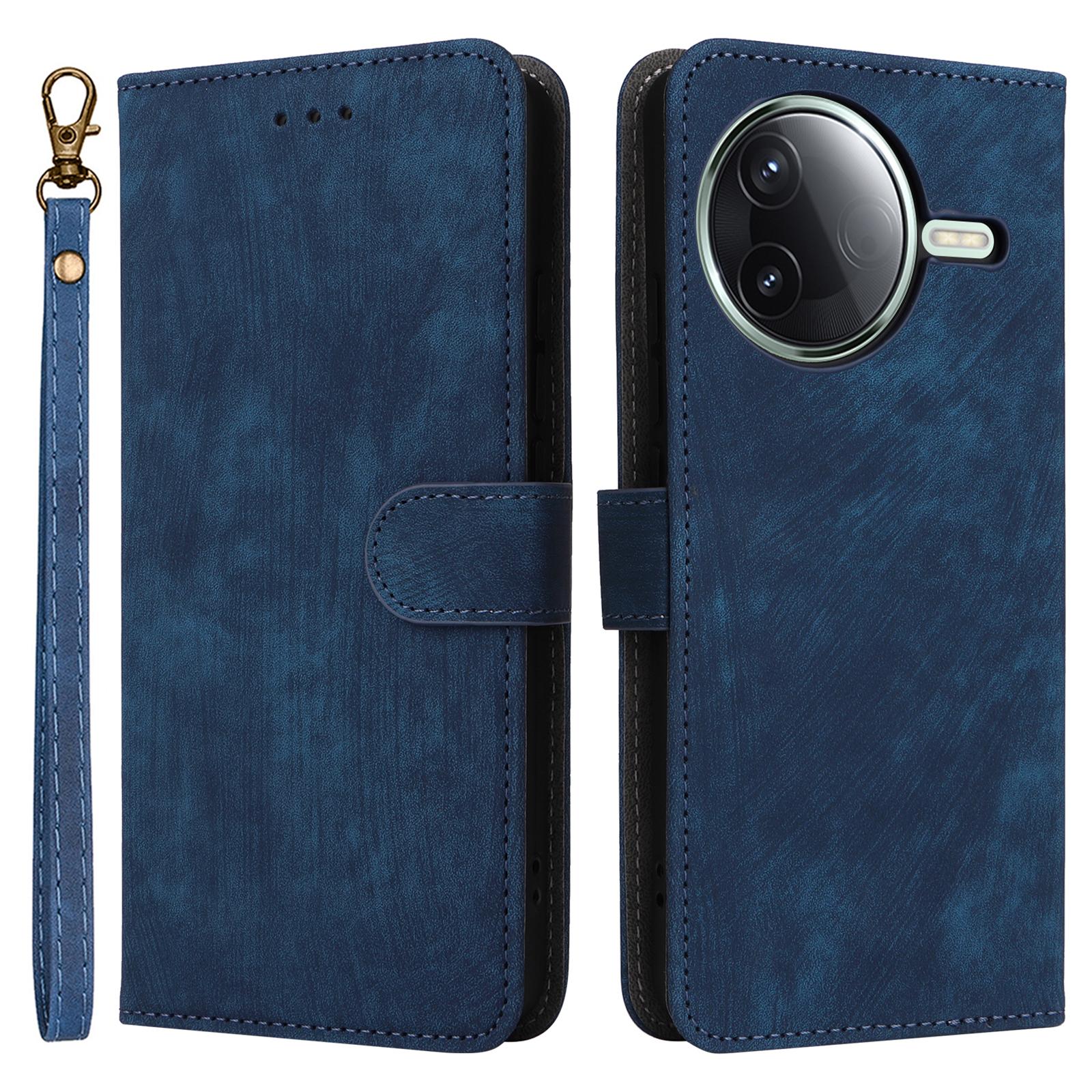 

Для Xiaomi Redmi K80 5G/K80 Pro 5G/Poco F7 Pro 5G/Poco F7 Ultra 5G Чохол-гаманець з RFID-блокуванням, PU шкіряна обкладинка, підставка, віконце Blue