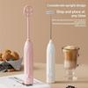 Portable Handheld Rechargeable Milk Frother 2 Whisks Long Standby Life Electric Mixer for Coffee Matcha Cappuccino