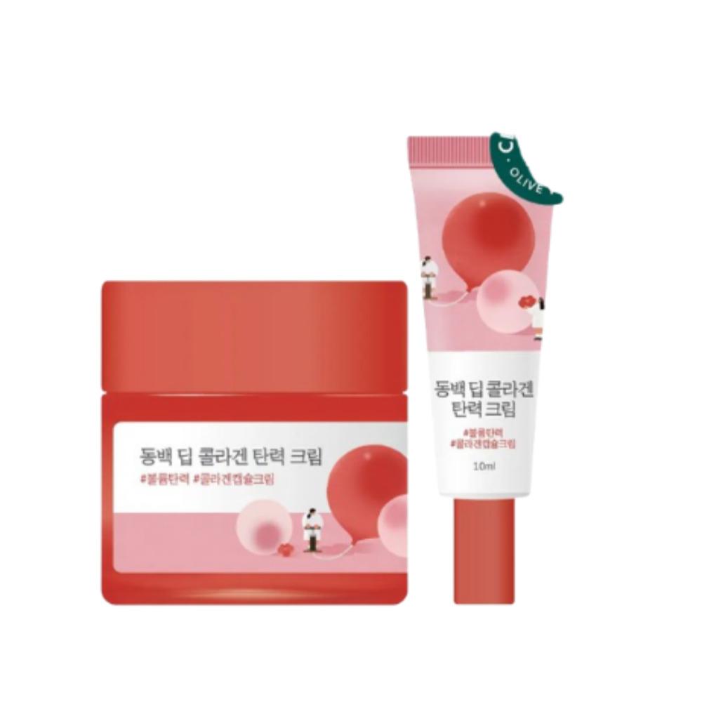 

ROUND LAB Camellia Deep Collagen Firming Cream Elasticity & Moisturizing Care 50ml (+10ml Gift)