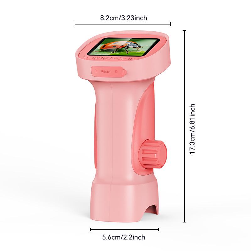 Children's Handheld Microscope for Outdoor Exploration - Portable Science Education Toy & Electronic Magnifier