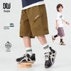 Boy's Summer Casual Wide-Leg Cargo Shorts