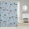 Dog Waterproof Shower Curtains,Cartoon Animal Bath Curtain For Kids Boys Girls Children,Dog Bone Cute Pet Shower Curtain Spotted