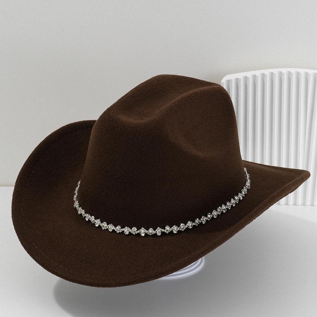 Rhinestone-Embellished Western Cowboy Hats for Men & Women, Bridal & Honeymoon Sun Hats