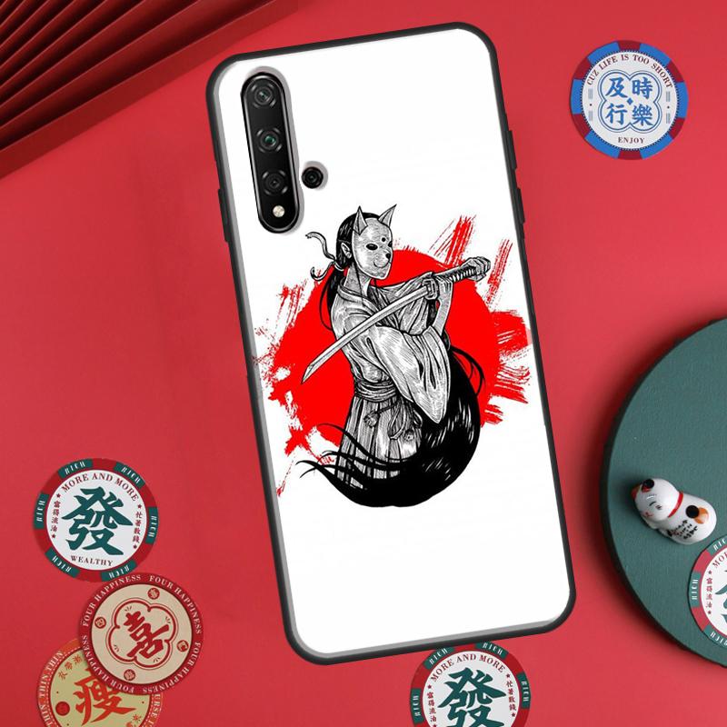 Anime Girl Samurai For Huawei P20 P40 P30 Lite P60 Pro Nova 12s 11i 12i 10 9 SE 5T Y91 Y90 Y60 Y70 Y72 Y61 Case