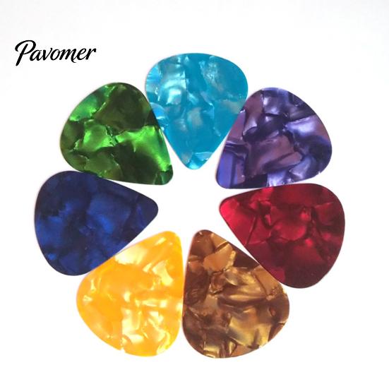 0.5mm Guitar Picks 30Pcs Plectrums 0.75mm 1.0mm Thin Variety Colorful Ukulele Love Heart Celluloid for Bass Electric Acoustic Guitars
