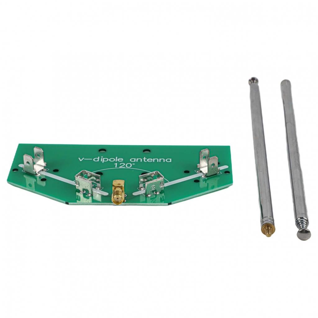 Soldering Required V Dipole Antenna Kit with Adjustable Length Features