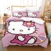 KT cat Hello Kitty ebay three-piece cartoon print bed sheet quilt cover 3D digital printing kit