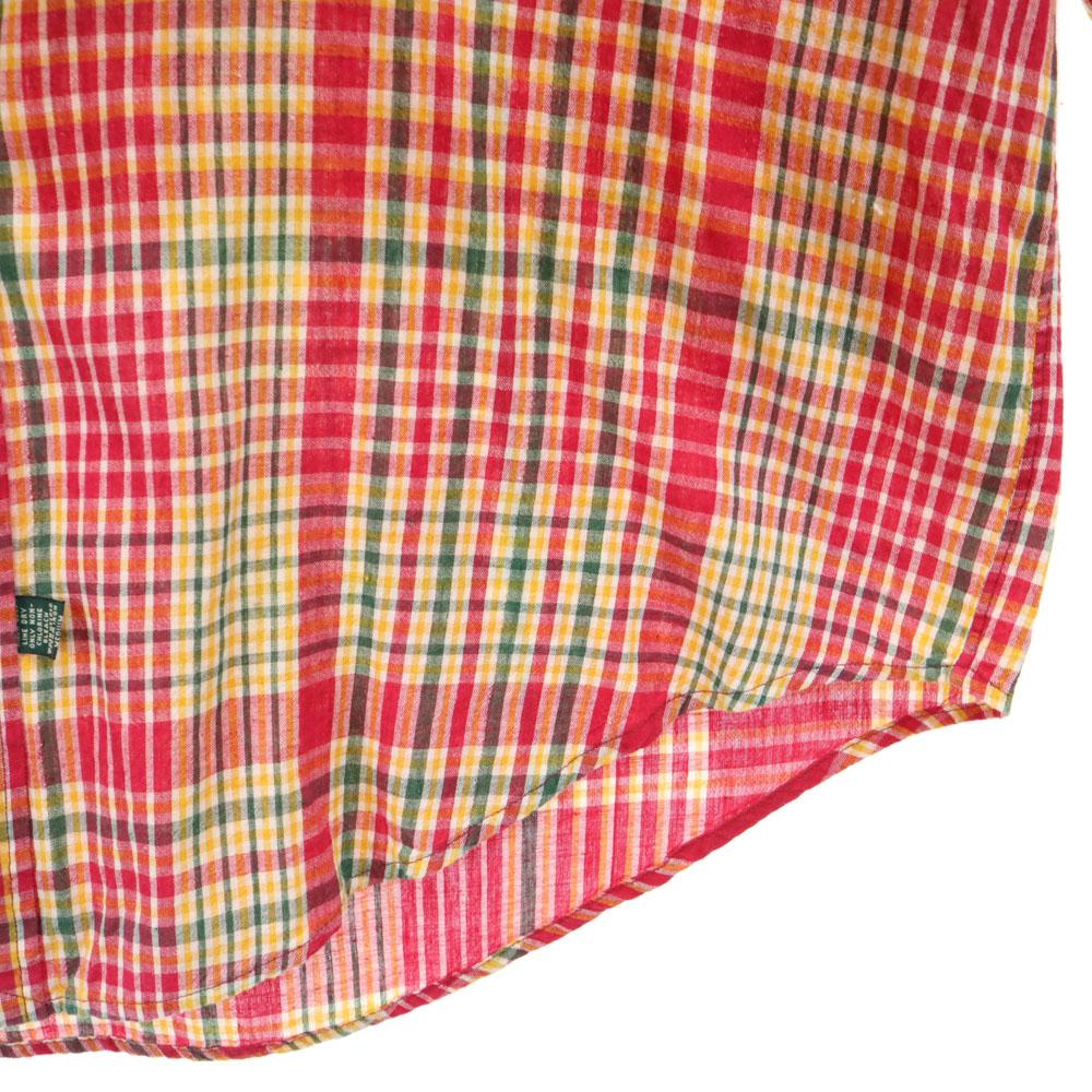 POLO COUNTRY 80s 90s Ralph Lauren Vintage Old Check Pattern Long Sleeve Button Down Shirt Men's Used