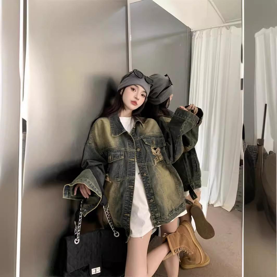 Джинсовая куртка в стиле ретро Broken Holes — фото 4