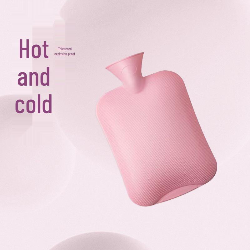 PVC Hot Water Bag - Refillable Water Injection Bag, Available In Large, Medium, and Small Sizes. Optional Cover Available.