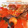 Fall Stems Artificial Fall Picks Berry Pumpkin Branches Decorations with Maple Leaves for Harvest Autumn Thanksgiving