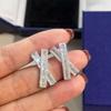 Mode Kupferlegierung Zirkon Schmuck Tropfen Ohrringe für Frauen Hochzeit Party Geschenke