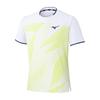 Tennis Badminton Wear Dry Aeroflow Game Easy To Highly 2XL [Mizuno] Shirt, Move, Breathable, 62JAD000, Unisex, White,