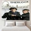Sherlock Holmes Print Tapestry, Backdrop, Easy Setup, Ideal for Bedroom, Office & Living Room, with Aesthetic Wall Hanging Decor.