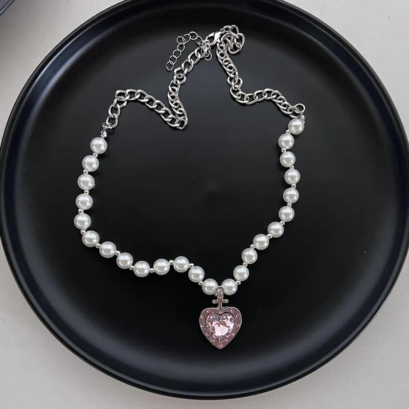 Vintage Perle Liebe Schmetterling Spinne Anhänger Halskette Für Männer Frauen Gothic Hip Hop Kreuz Mond Kette Lange Schmuck Halloween