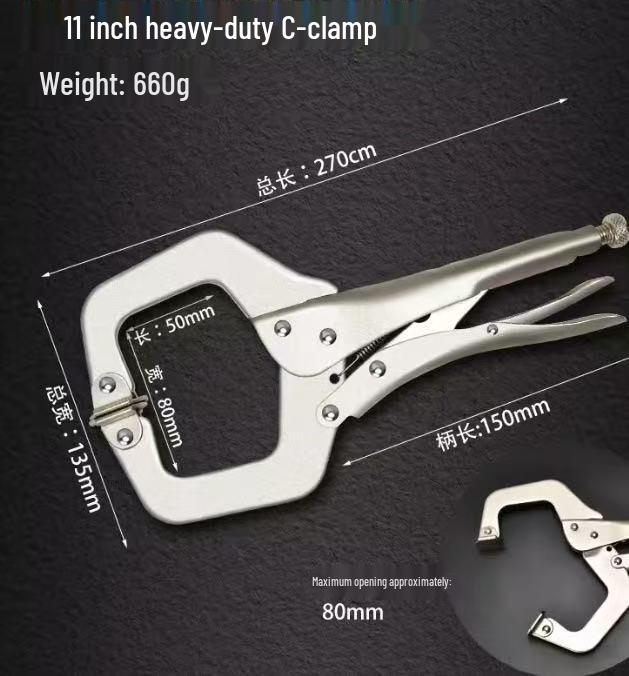 Alicates Universales Multifunción: Apertura Grande, Cabeza Plana, Fijación Rápida para Carpintería y Alineación de Tuberías