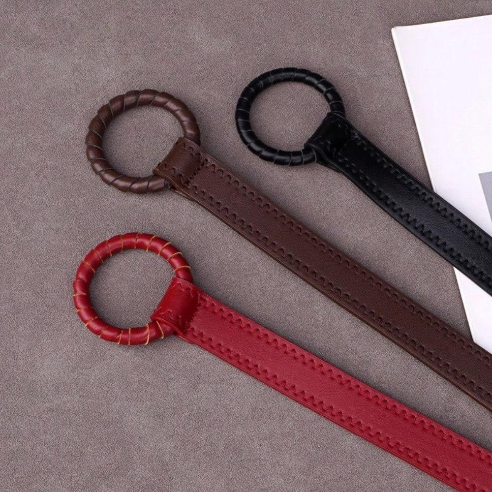 Neue Retro-Rote Taillenversiegelung Damen Dekoration mit Jeansrock Dünner Gürtel Taillenkette